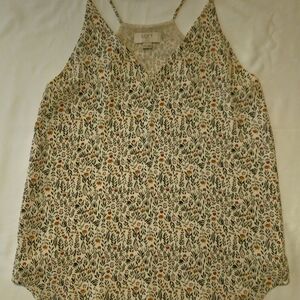 LOFT Women's Tank - Green, Orange, Cream